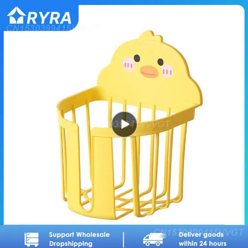 

Настенные корзины для салфеток, коробка для салфеток желтой утки, органайзер для туалетной бумаги, контейнер-держатель для салфеток для дома, спальни, ванной комнаты