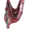 Hot Sale Watercolour Floral Printed Cotton Hijab Scarf Woman Muslim Hijab Shawls Lady Cotton Rayon Viscose Turban Bandana 5