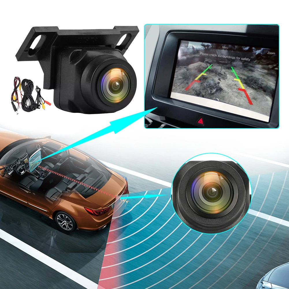 720P AHD Vehicle Rear View Reverse Camera 170 Degree Lens Night Vision Parking Assistance Camera HD Color Image Rear Camera