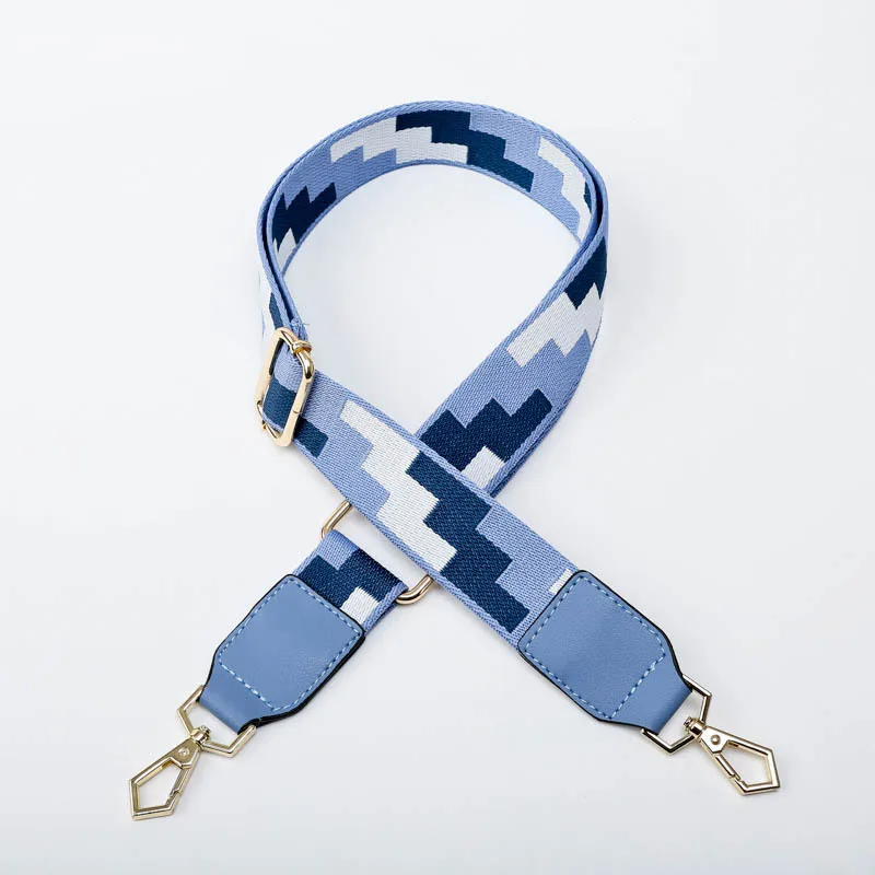 

Women's Bag Belt Replacement Colorful Strap with Patchwork Pattern Thick Strap for Handbag Diy Crochet Bags Accessories