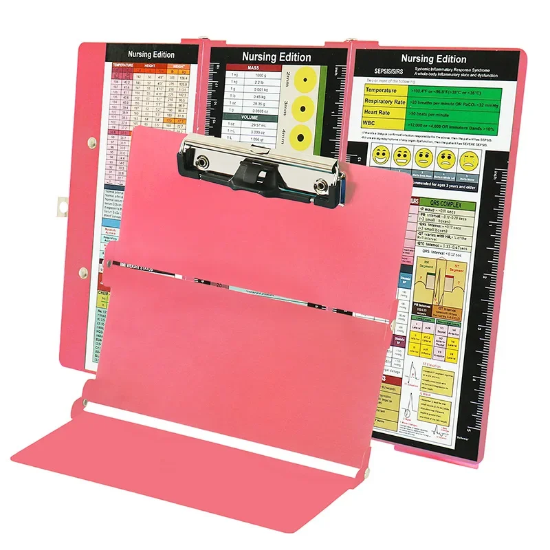 A4 Foldable Aluminum Alloy Medical Clipboard Multifunctional