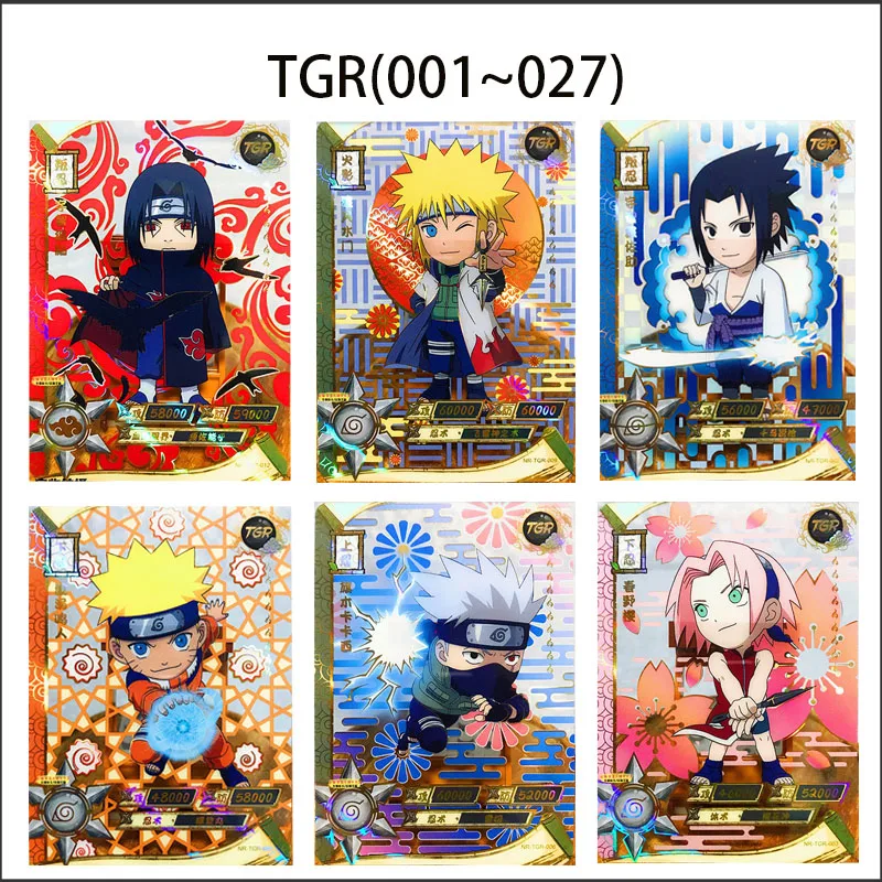 

KAYOU NARUTO TGR 1-27 Transparent Cards Anime Haruno Sakura Uchiha Itachi Uchiha Sasuke Hatake Kakashi Gaara Game Card Collect