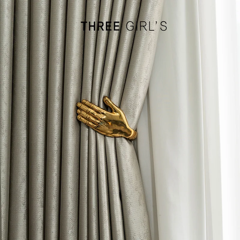 

Curtains for Living Room Dining Bedroom Luxury High-precision Jacquard Curtains Physical Shading Sunscreen High-end Thickening