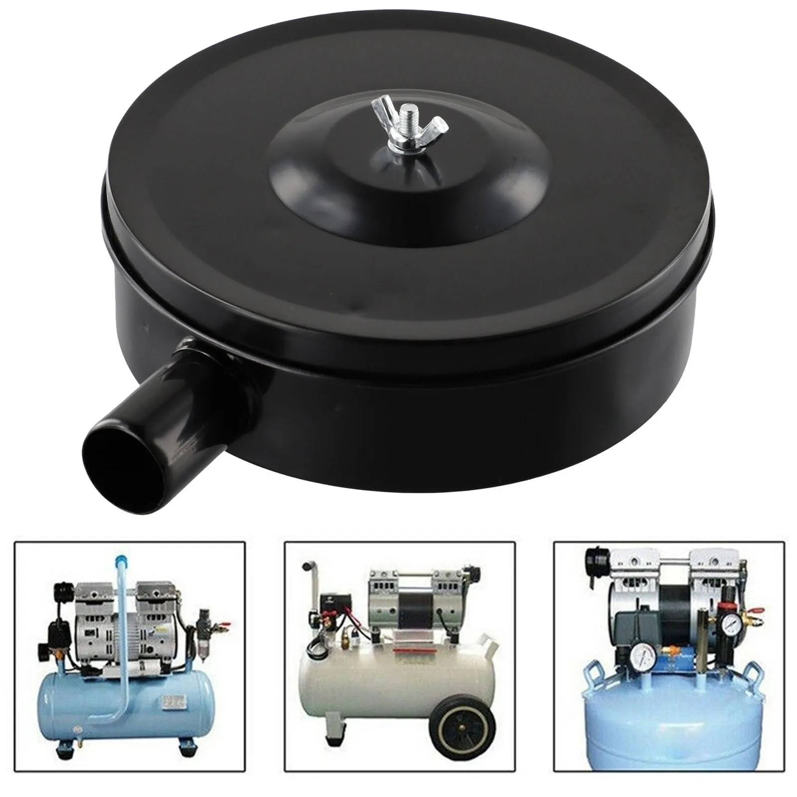 

High Quality Filter Muffler Air Compressor Intake Filter Muffler For Air Compressors Male Threaded 32mm Metal Shell Pump Spare