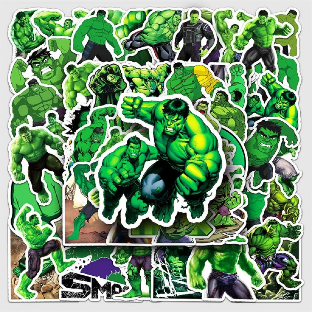 

50Pcs/Set Superheroes Green Giant Cartoon Stickers Graffiti Notebook Stationery Skateboard Plaything Waterproof DIY Ornament