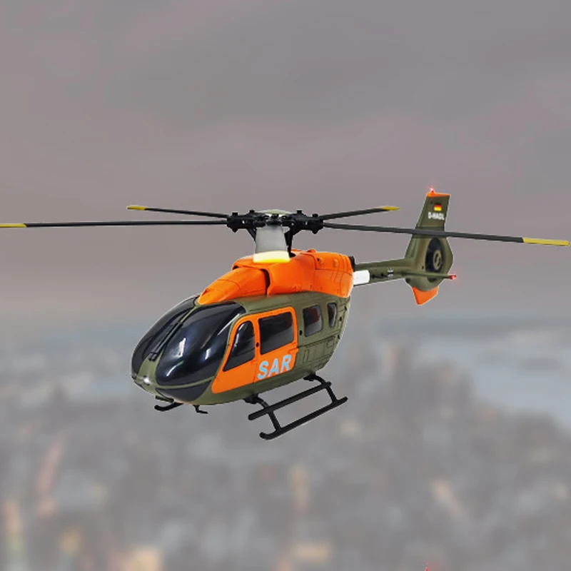 New C190 Six Channel Single Blade Brushless Remote Control Helicopter Military Aviation Toy Simulation Helicopter Toy Boy'S Toy 5