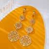 EILIECK 316L Stainless Steel Feather Dream Catcher Dangle Earrings For Women 2024 New Fashion Ear Drop Waterproof Jewelry Gift 6