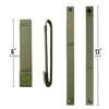 4pcs Outdoor Molle Strap 6 inch Tactical Molle Strap Molle Webbing Straps Attachment Snap Strap Nylon Thumb Snap Straps 4