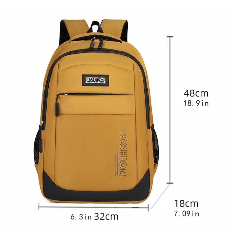 Travel backpack, equipped with adjustable shoulder straps, multiple compartments, and polyester lining, laptop backpack