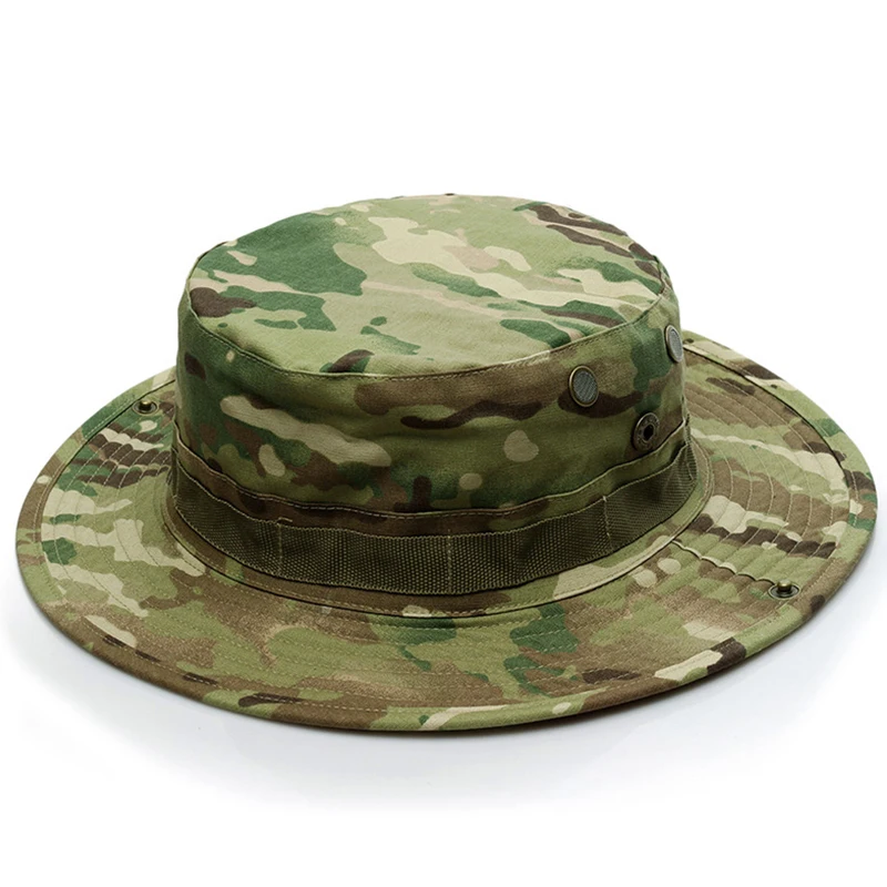 

Outdoor Camouflage Boonie Hats 26 Colors High Quality Military Cap Casual Bucket Hat Hunting Hiking Fishing Climbing Hat MF23