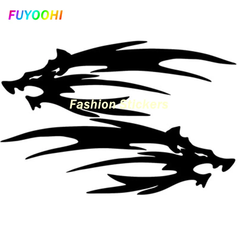 

FUYOOHI Exterior/Protection Fashion Stickers Personality 1 Pair Wild Wolf Vinyl Stickers Decals Helmet Tank Motorcycle Car Decal