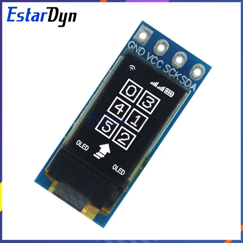 Schermo LCD OLED da 0,5 pollici Estardyn CH1115 piccolo schermo 48*88 display modulo luce bianca schermo verticale IIC - immagine 6