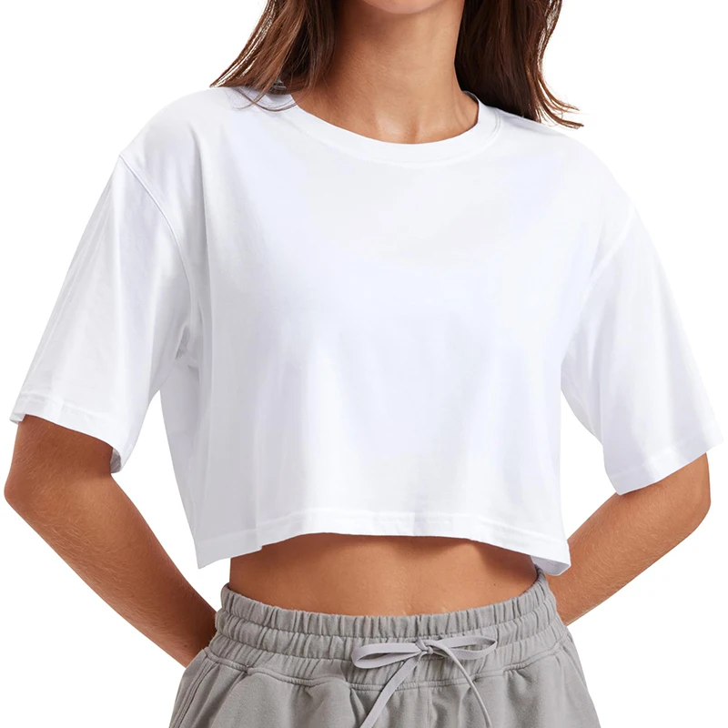 Y2K Harajuku White Crop Top