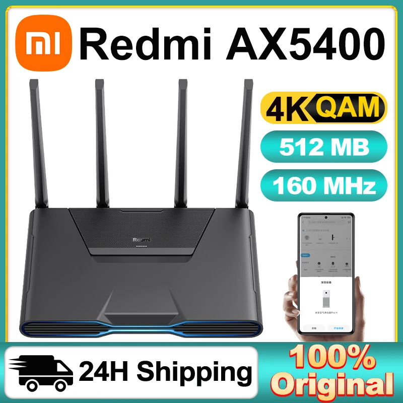 Xiaomi-Redmi-AX5400-Gaming-Wifi-Router-Mesh-Wi-Fi-6-2-5Gbps-RGB-Effects ...