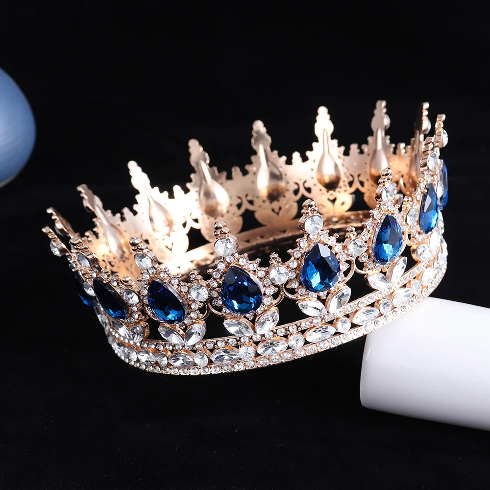 Bridal Crown Crystal Princess Tiara Wedding Jewelry Head Accessories Women Headpiece