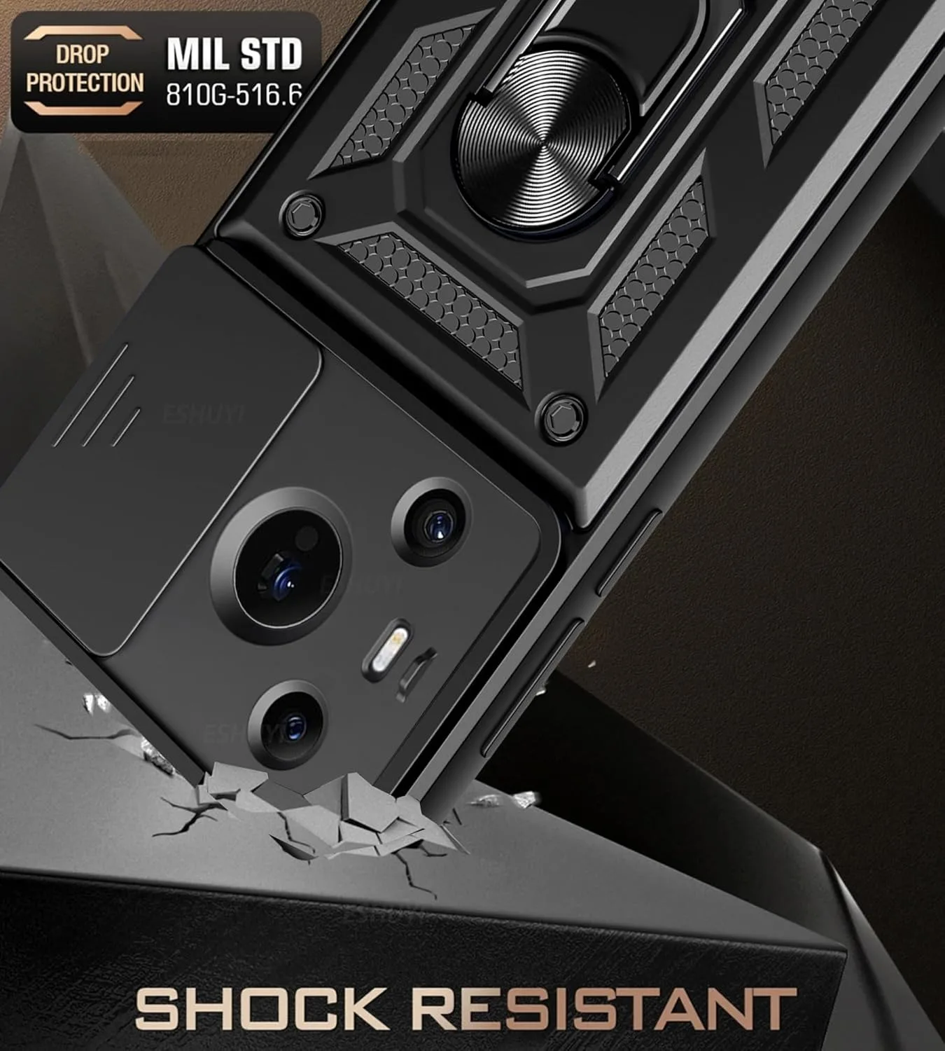 Rüstungshülle für Huawei Pura 70 Ultra P70 Pro Linsenschutz mit Ring Magnethalter Coque Fundas_voghion.com