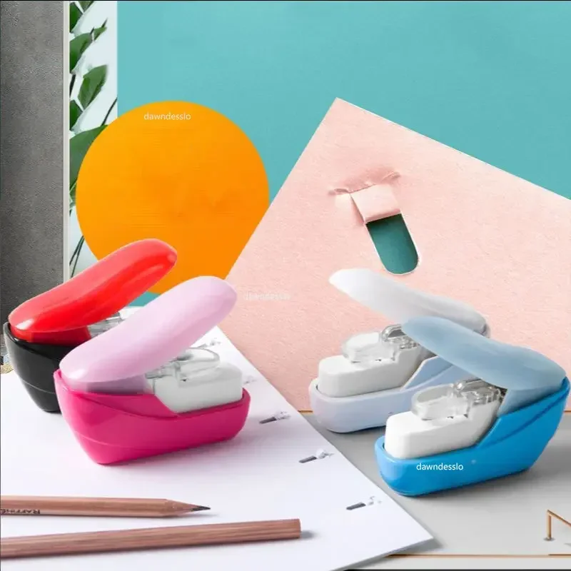 

Nails Machine Stapleless Staple Stapling Mini Cute Paper Without No Free Stapler Staples Book