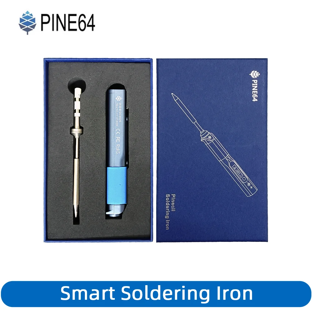 Soldering Iron Kit Pine64 Pinecil V1 CN Smart Soldering Iron Portable Welding Tools Type-C DC5525 Adjustable Temperature 26