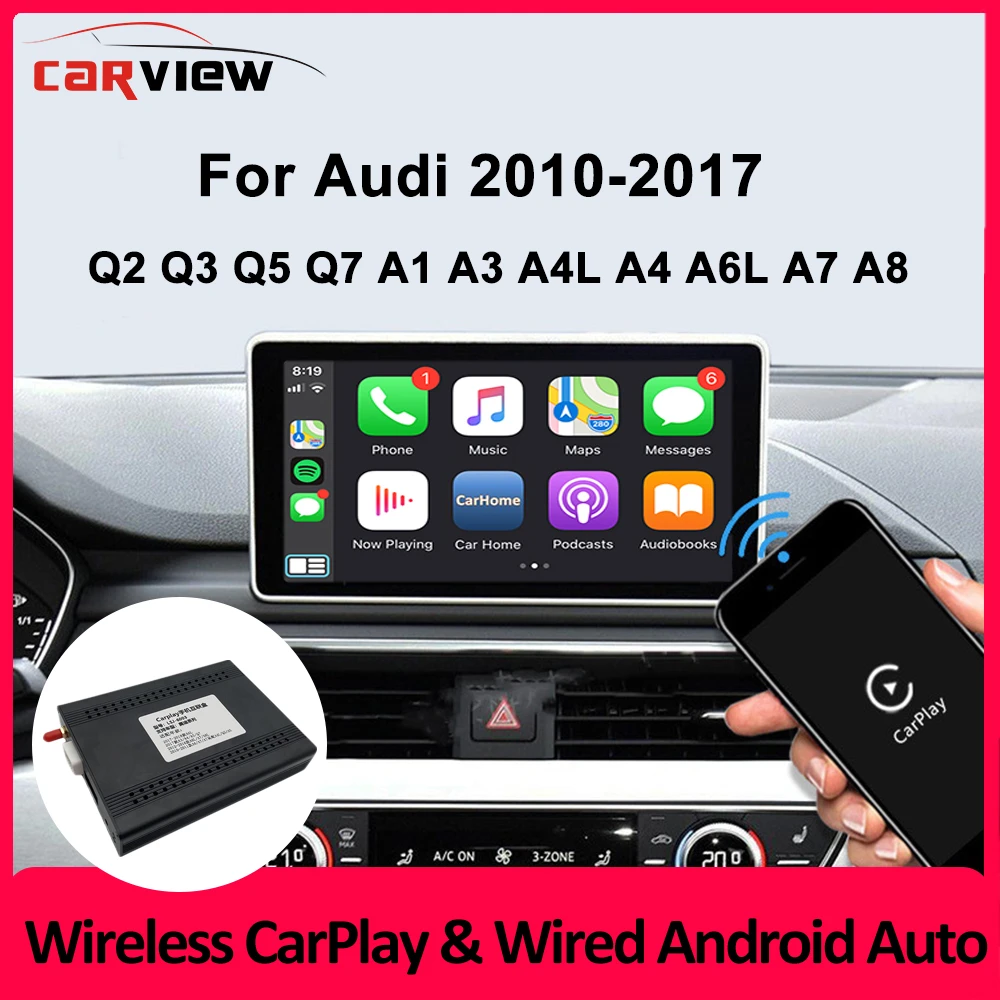 CARVIEW Wireless Carplay Module Decorder Box For Q2 Q3 Q5 Q7 A1 A3 A4L