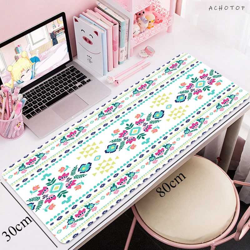 

Cute rug 80x30CM Art Persian carpet Large Gaming Keyboard Mouse Pad Computer Gamer Tablet Desk Mousepad with XL Office Mice Mats