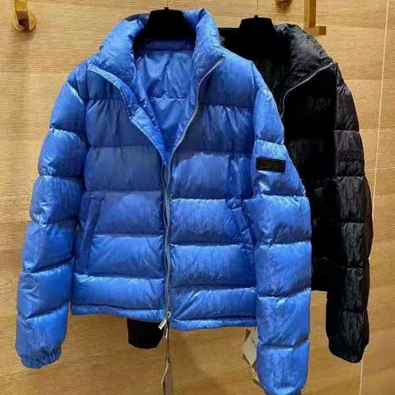 Men and Women Down Jacket Thick Cotton Coat Versatile Stand Collar Warm Trend Autumn Winter |