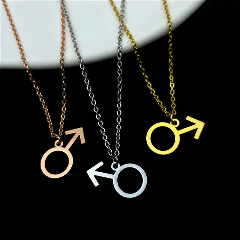 New Female Symbol Necklaces for Women Two Sign Colors Stainless Steel  Lesbian Pendant Casual Birthday Gift Jewelry Wholesale| | - AliExpress