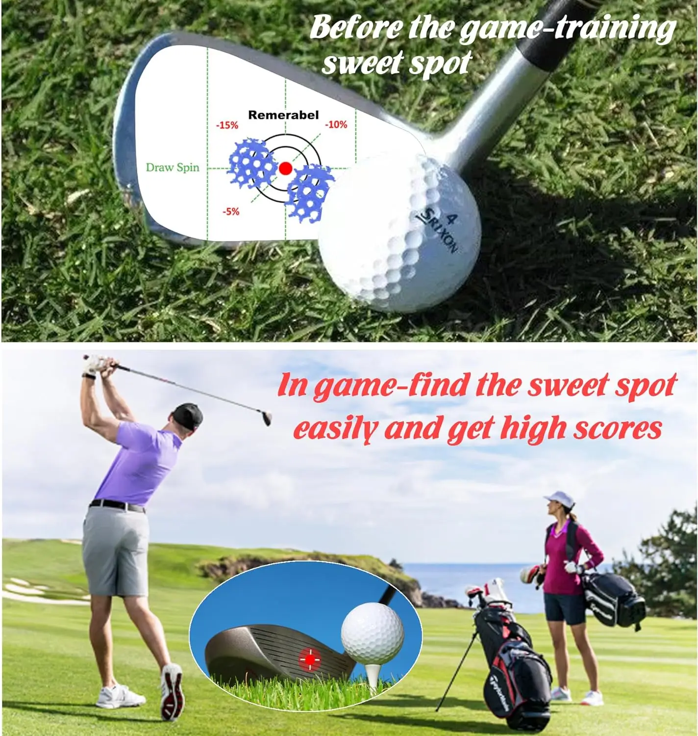 Golf Driver Impact Tape Set Labels 150Pcs Self Teaching and Consistency Analysis Training Aids Target Stickers