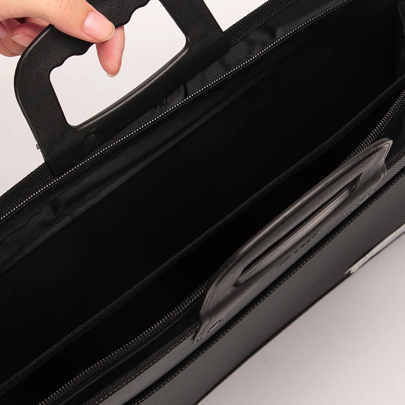 File Bag Laptop Handbag Multi-layer Folder Meeting Storage Briefcase Hand Carry Office