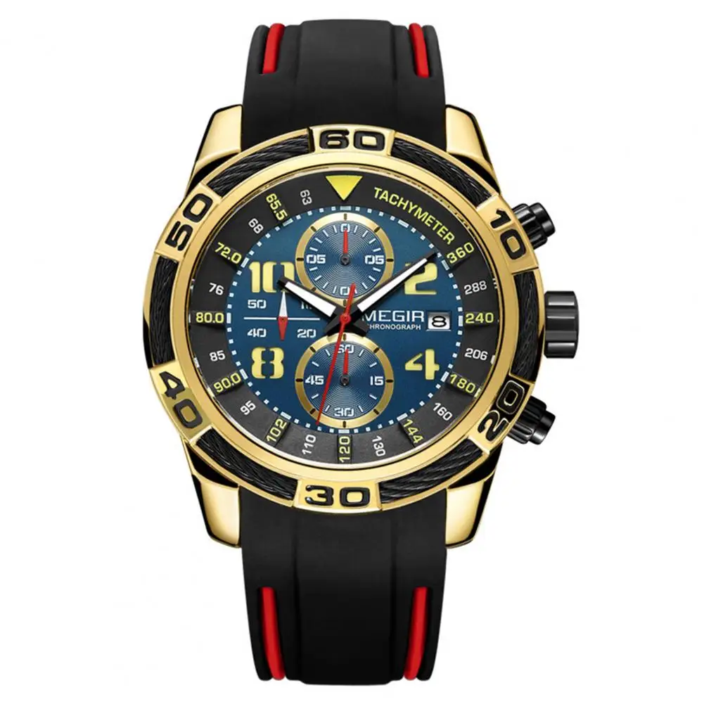 

Luxury Men Wristwatch Waterproof Multifunctional Alloy Male Watch Luminous Wristwatch Business Gift