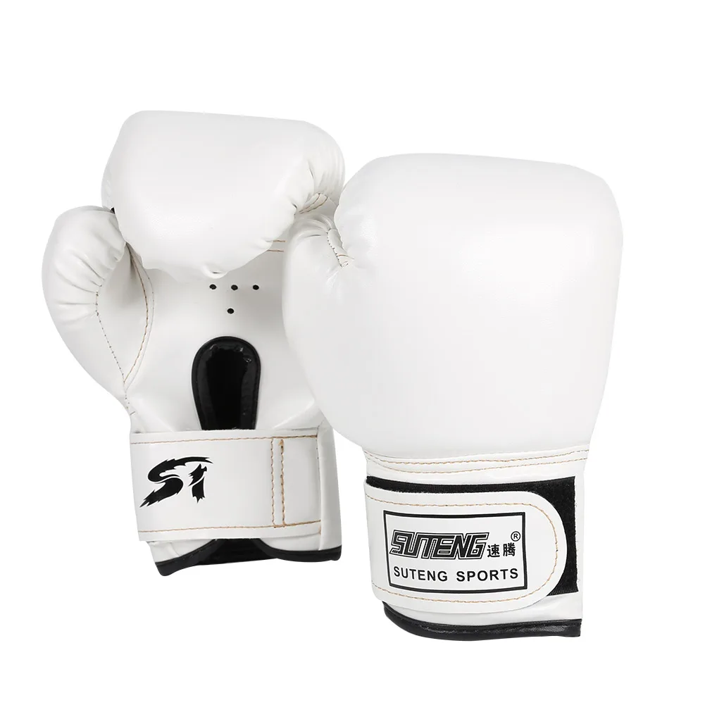 2pcs Kids Boxing Training Fighting Gloves PU Leather Breathable Muay Thai Sparring Punching Karate Kickboxing Professional Glove