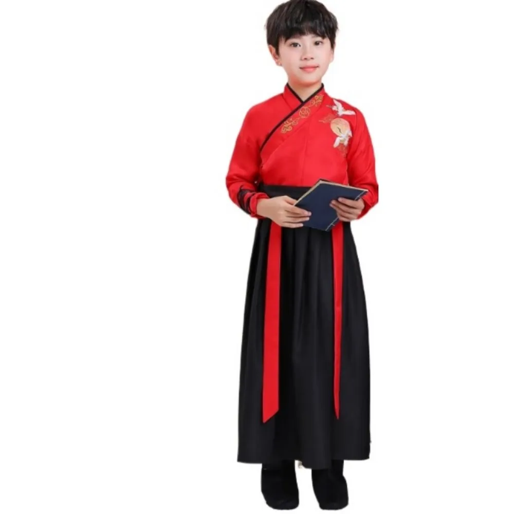 Hanfu Kids Clothes Girls Children Sets Boy Clothing Cosplay Costumes Kung Fu Party Stage Show Vintage Chinese Traditional Dress 6
