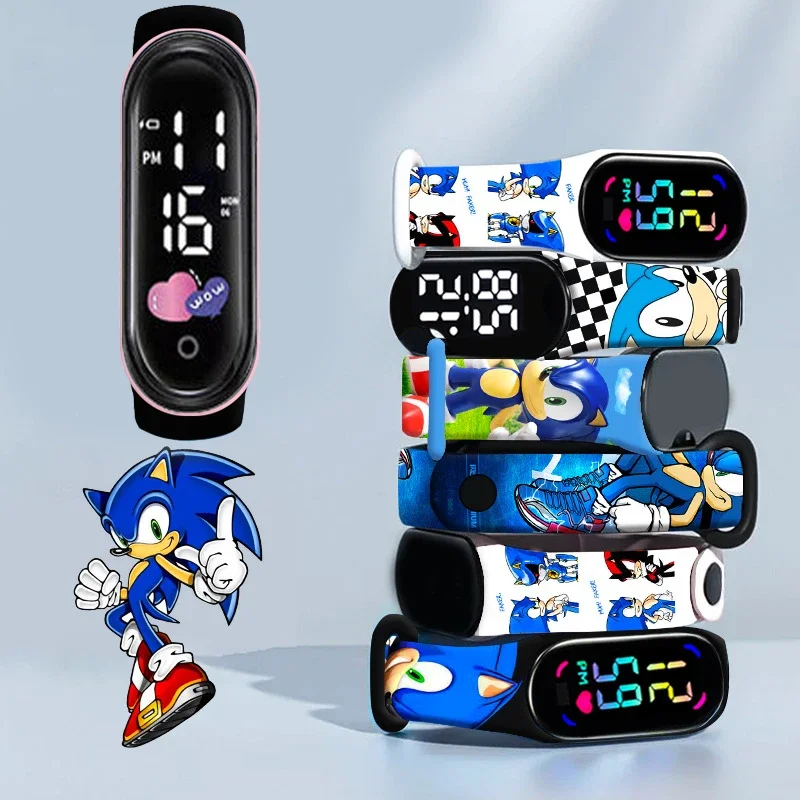Kids Touch Control LED Watch with Silicone Strap - Waterproof Sport Wristwatch