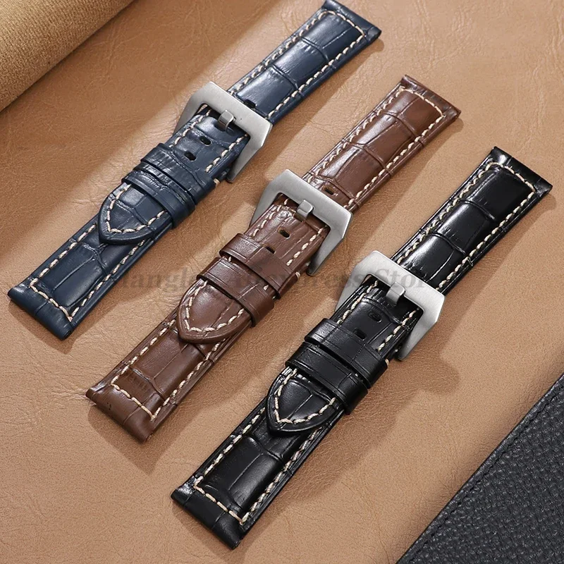 Genuine Leather Watchband Bracelet Strap - Premium Accessory in Multiple Sizes