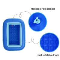 1M bébé piscines gonflables piscine piscines d'eau enfants baignoire extérieure intérieure jeu d'eau fête pour enfants garçons filles chien 5