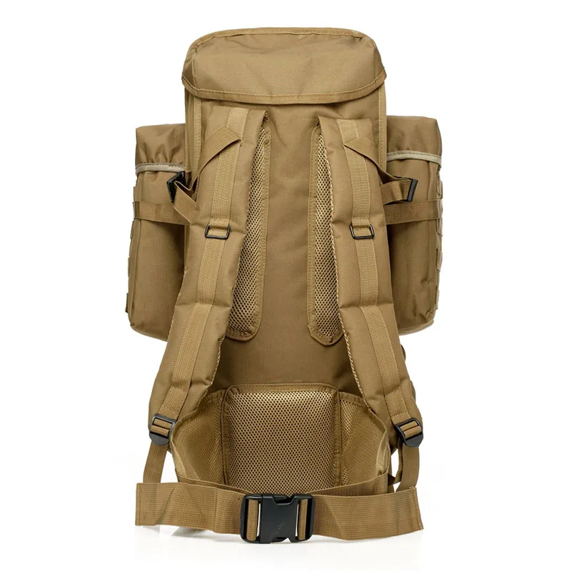 70L Military Tactical Backpack Outdoor Sports Hiking Camping Hunting Travel Rucksack Multi Pocket Multi-function Knapsack
