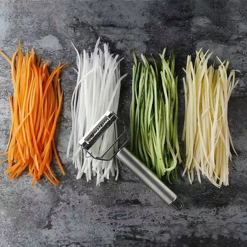 Description Picture 6 of itemHigh Quality Stainless Steel Potato Cucumber Carrot Grater Julienne Peeler Vegetables Fruit Peeler Vegetable Slicer