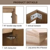 16'' Bathroom Vanity with Sink Combo Wall Mounted Small Bathroom Vanity with Floating Cabinet Chrome Faucet Bathroom Basin 5