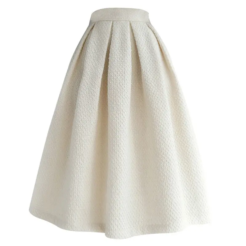 2023 New Spring and Autumn Fashion Slim Jacquard Fluffy Skirt Temperament Commuter Women's Flesh Covering Unique Half Skirt