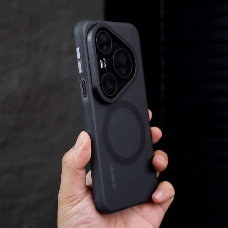 MagSafe Magnetic Matte Transparent Shockproof Phone Case with Hard Shell Bumper
