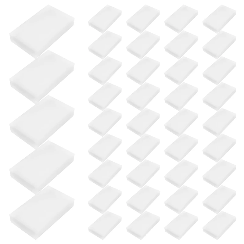 

Magic Cleaning Sponges Eraser, Household Sponge Eraser Cleaner Foam Cleaning For Kitchen, Furniture, Car, Leathe (50 Pack)