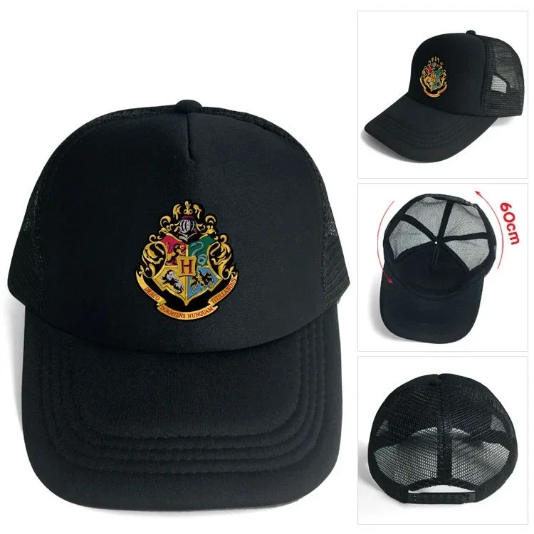 Gryffindor Slytherin Harri Adult Cartoon Anime Summer Sunshade Hat Sun Hat Baseball Cap Hogwarts Animation Outdoor Casual