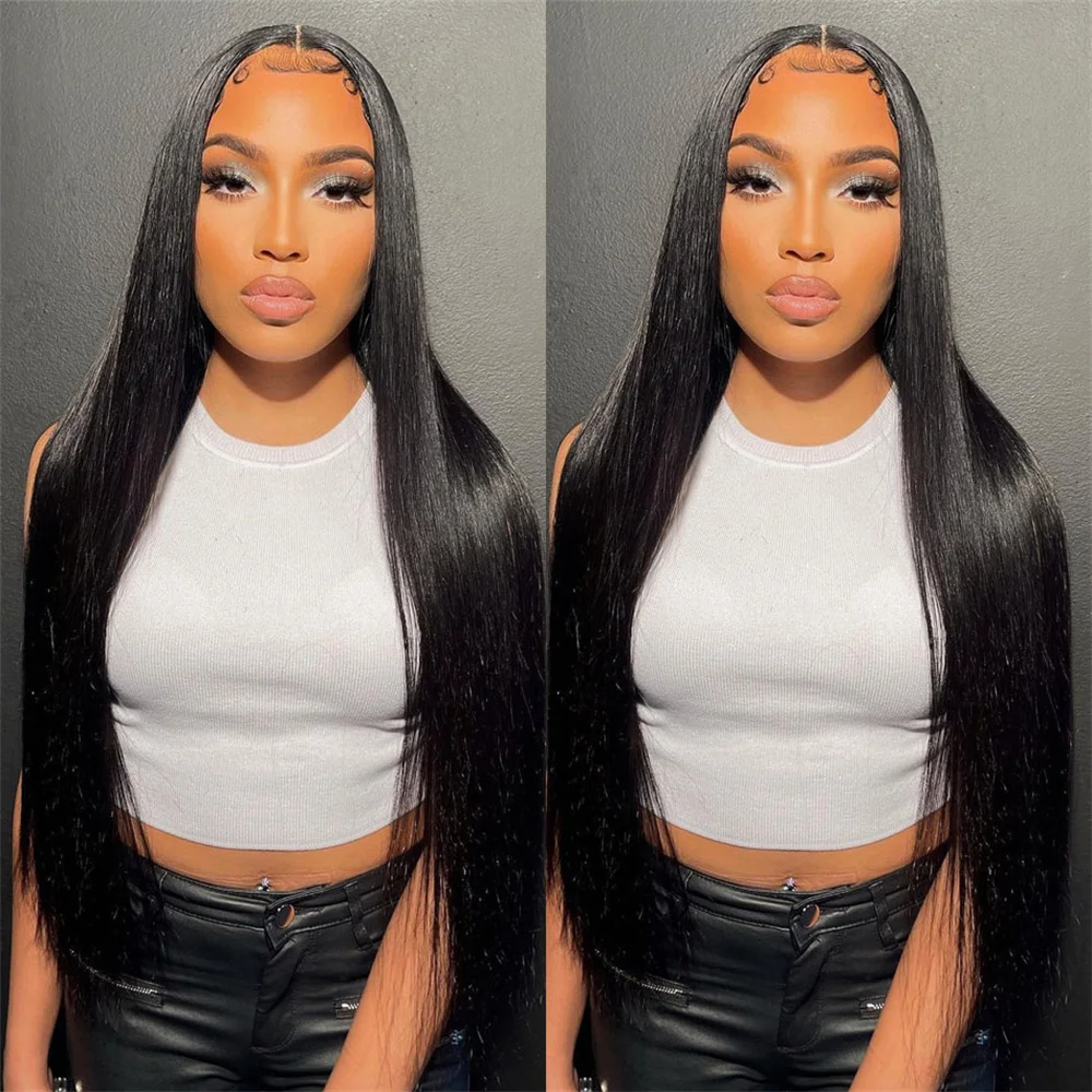

150% Density Lace Front Wig Brazilian Straight Human Hair Wig HD Transparent 13X4 Lace Frontal Wig For Women