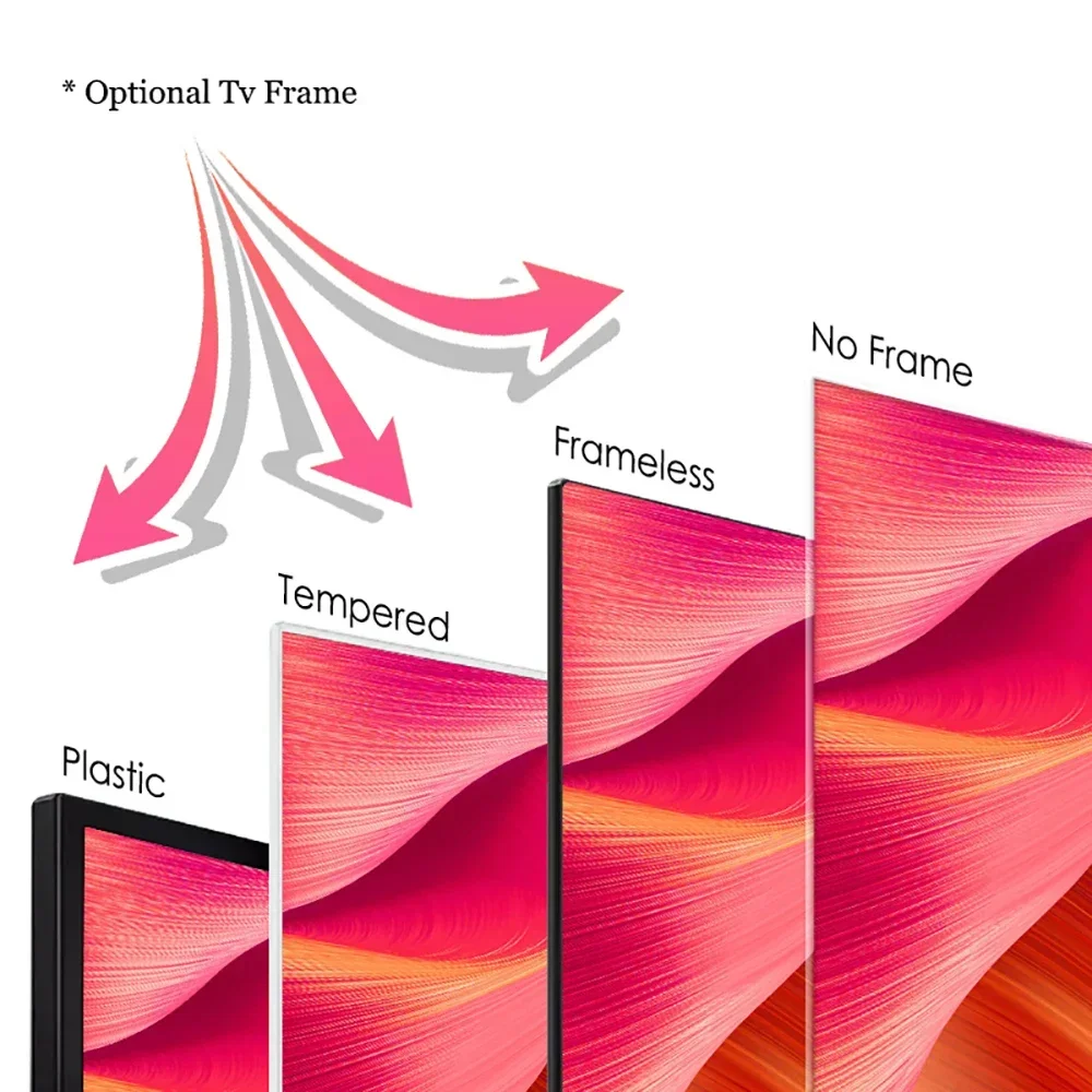 Full Screen Display 65inch Smart TV Television Voice Remote Control TV 65 75 85 Inch Price
