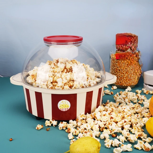 Popcorn Machine Electric Household Small Spherical Automatic Mini Popcorn  Can Add Sugar Oil Popcorn Popper - Popcorn Makers - AliExpress