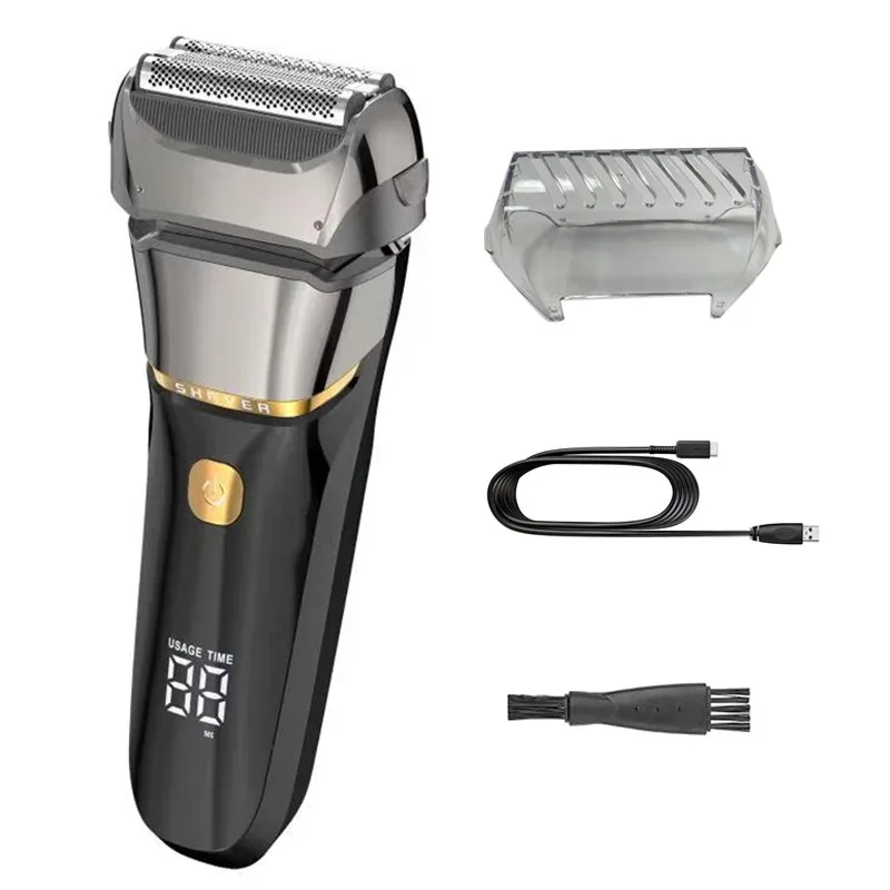 Electric Shaver For Men Wet Dry Facial Electric Razor Beard Foil Shaving Machine Men Grooming Set Rechargeable Powerful electric shaver