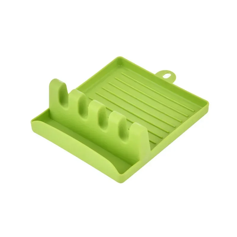 Kitchen Organizer Cooking Utensil Rest Storage with Drip Pad Kitchen Fork Spoon Holders Non-slip Pad Accessories Hot