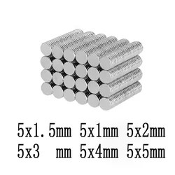 Powerful Mini Round Magnets - 5x1mm (100PCS)