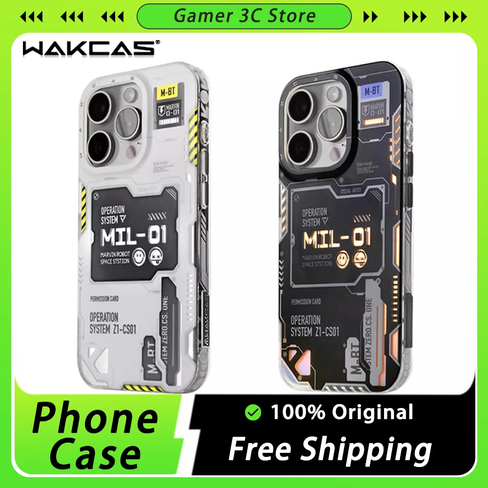 

WAKCAS Space Station Phone Case Magsafe Magnetic Case Frosted Phone Cover For iPhone 14 Pro Max iPhone 15 Pro Max Creative Gift