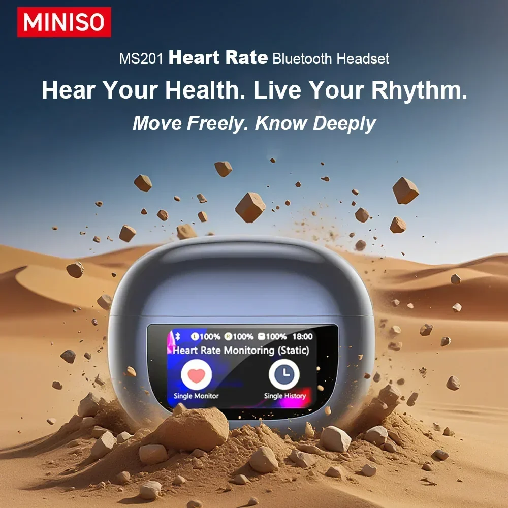 Heart Rate] MINISO MS212 Bluetooth V6.0 Earphones OWS Sports