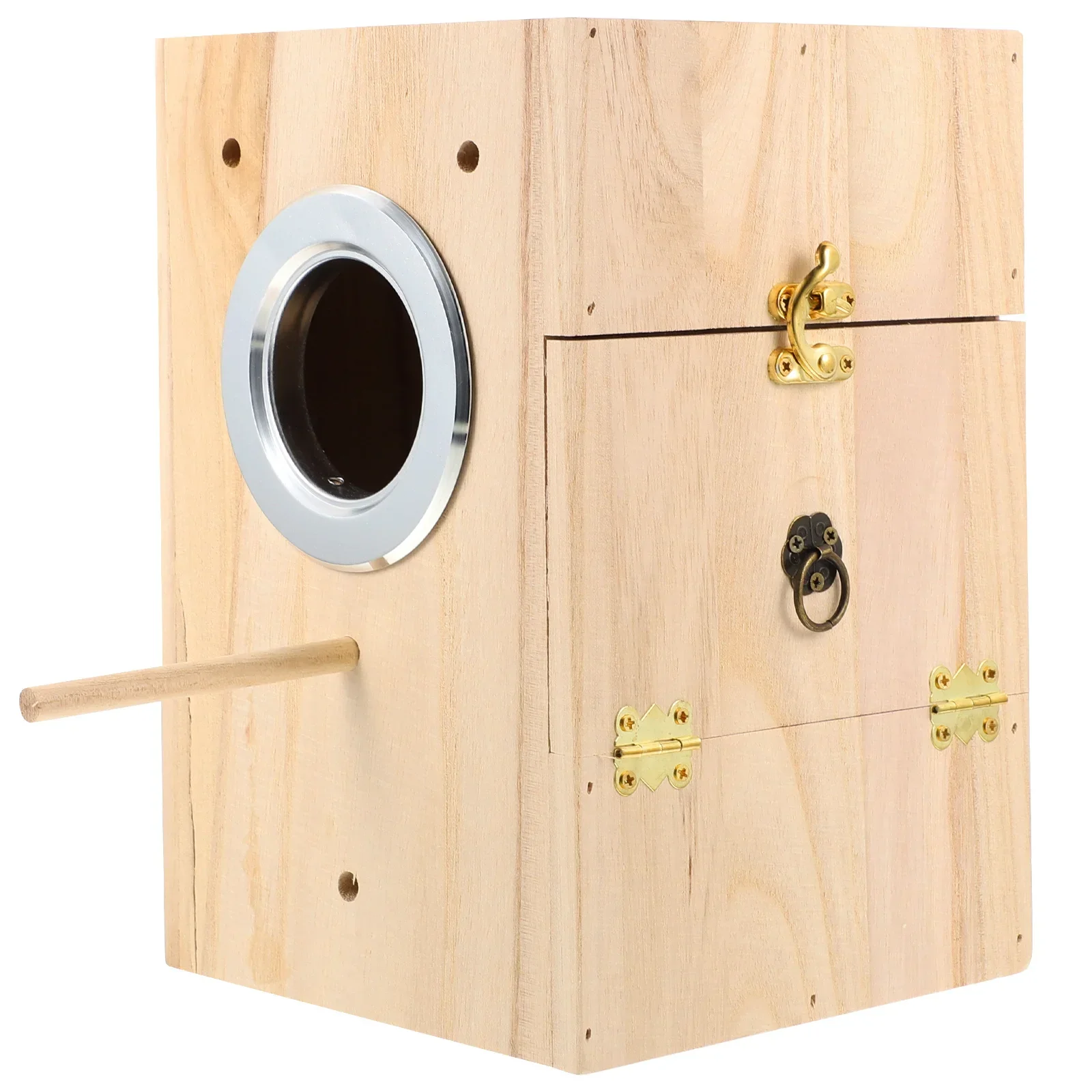 

Outside Breeding Budgie Cockatiel Bird Parakeet Boxes Cage Cages Houses Wood Box Material Birds House Holder Parakeets Nesting